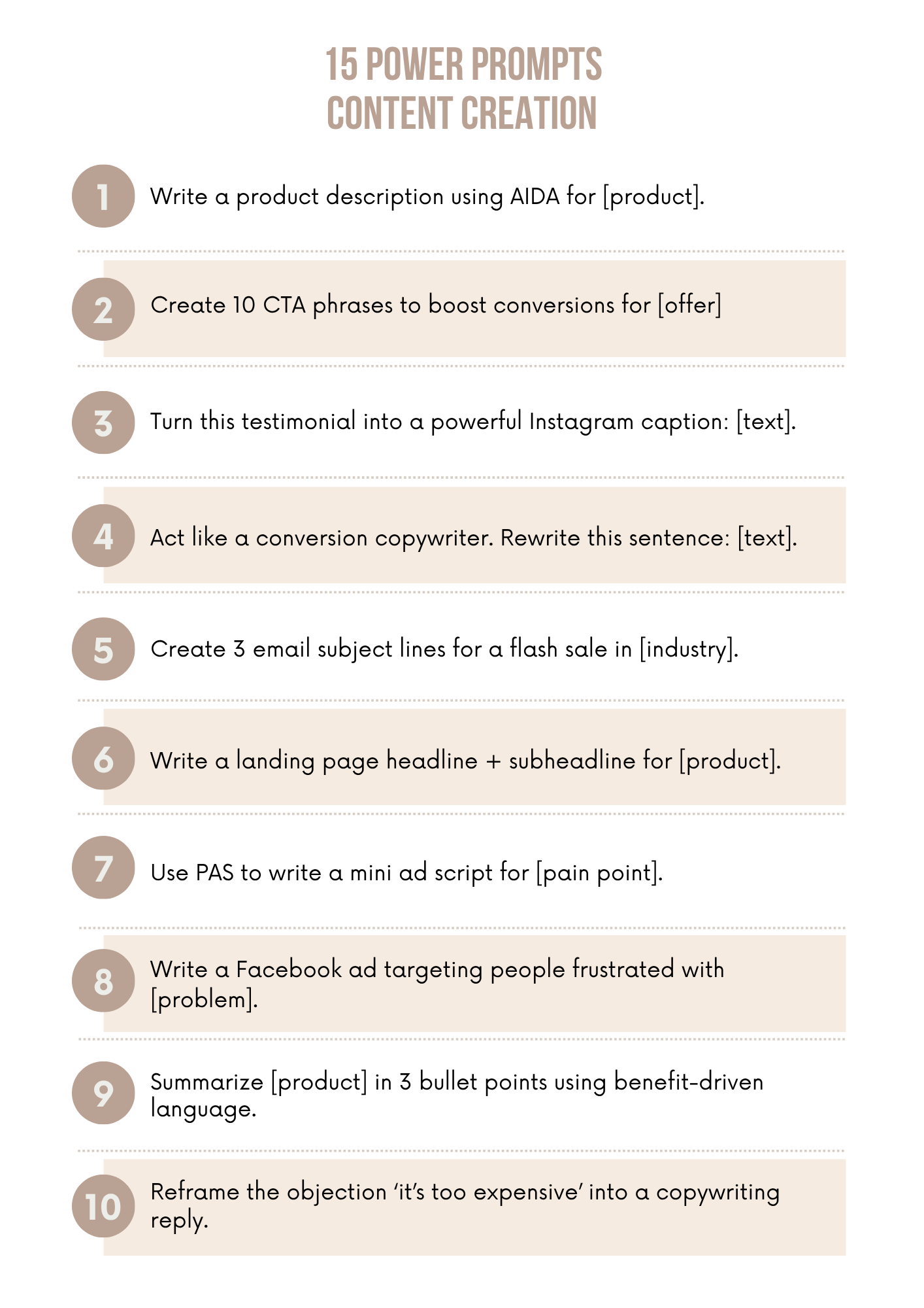 50 Free AI Prompts to Grow